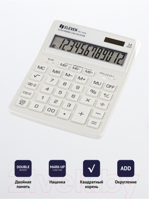 Калькулятор Eleven SDC-444X-WH (белый)