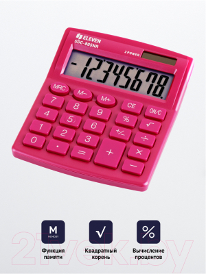 Калькулятор Eleven SDC-805NR-PK (розовый)