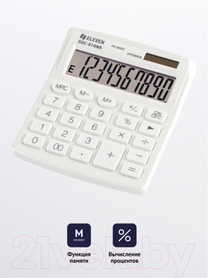Калькулятор Eleven SDC-810NR-WH (белый)