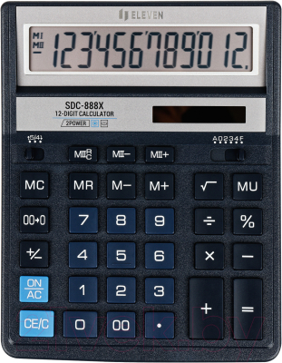 Калькулятор Eleven SDC-888X-BL (синий)