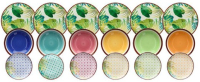 Набор тарелок Tognana Madison Jungle Multicolor / MC07018M148 (18шт) - 