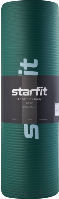 Коврик для йоги и фитнеса Starfit FM-301 NBR (183x61x1.2см, изумрудный)