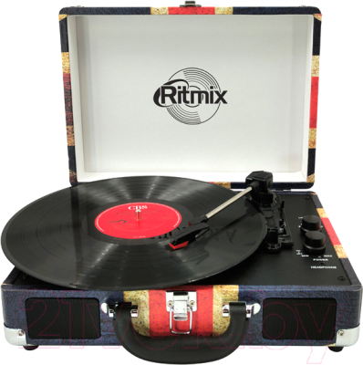 Проигрыватель виниловых пластинок Ritmix LP-120B_UK_FLAG