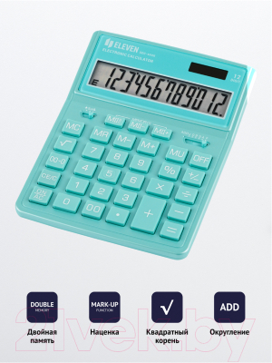 Калькулятор Eleven SDC-444X-GN (бирюзовый)