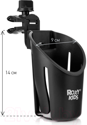 Подстаканник для коляски Roxy-Kids Gothic / RCH-003-O (черный)