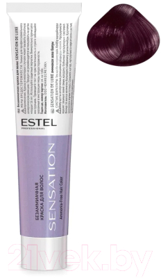 Крем-краска для волос Estel Sensation De Luxe 4/65 (шатен фиолетово-красный)