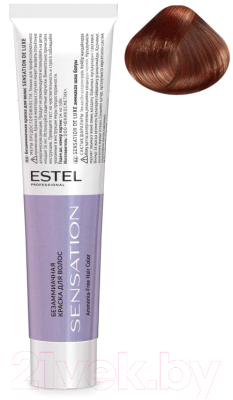 Крем-краска для волос Estel Sensation De Luxe 5/4 (светлый шатен медный)