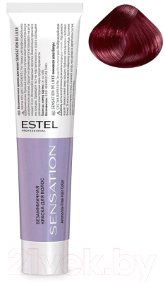 Крем-краска для волос Estel Sensation De Luxe 6/5 (темно-русый красный)