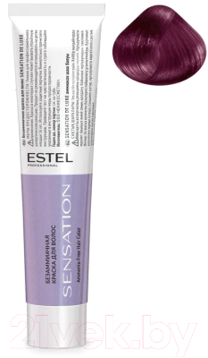 Крем-краска для волос Estel Sensation De Luxe 6/65 (темно-русый фиолетово-красный)