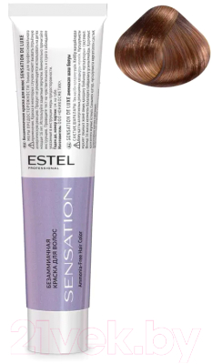 Крем-краска для волос Estel Sensation De Luxe 6/74 (темно-русый коричнево-медный)