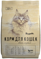 Сухой корм для кошек Mypets С курицей / 470063 (1.5кг) - 