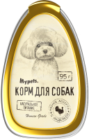 Влажный корм для собак Mypets С индейкой / 40222 (95г) - 