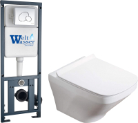 

Унитаз подвесной с инсталляцией WeltWasser, Marberg 410 + Hofbach 004 GL-WT + Mar 410 RD
