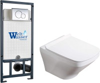 

Унитаз подвесной с инсталляцией WeltWasser, Marberg 507 + Hofbach 004 GL-WT + Mar 507 RD