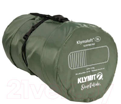 Туристический коврик Klymit Klymaloft Extra Large (зеленый/серый)