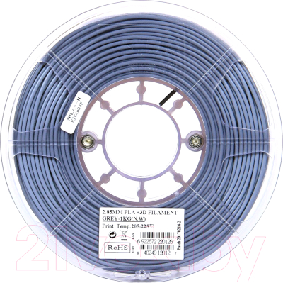 Пластик для 3D-печати eSUN PLA + / т0031395 (2.85мм, 3кг, серый)