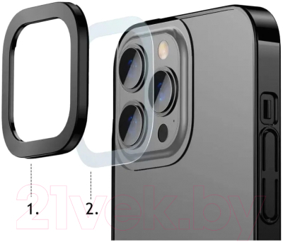 Чехол-накладка Baseus Glitter Phone Case для iPhone 13 Pro / ARMC000101 (черный)