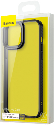Чехол-накладка Baseus Crystal Phone Case для iPhone 13 Pro Max / ARJT000201 (черный)