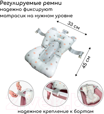 Изображение товара Ванночка детская Bubago Amaro / BG 105-4 (Calm Pink)