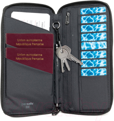 Портмоне Pacsafe Rfidsafe Travel Wallet / 11055100 (черный)