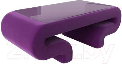 Журнальный столик Лига Диванов Волна (микровельвет фиолетовый)