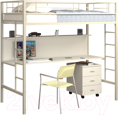 Изображение товара Односпальная кровать Формула мебели Севилья-1 (бежевый)