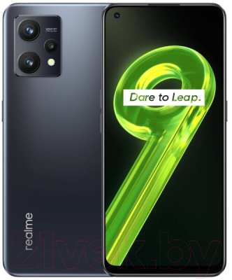 Изображение товара Смартфон Realme 9 4G 8GB/128GB NFC / RMX3521 (метеор черный)