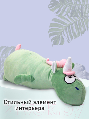 Подушка-игрушка SunRain Единорог валик 60см (зеленый)