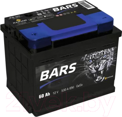Автомобильный аккумулятор BARS 6СТ-60 Рус L+ / 060 271 09 0 L (60 А/ч)
