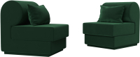 Комплект мягкой мебели Лига Диванов Кипр набор 1 (велюр зеленый) - 