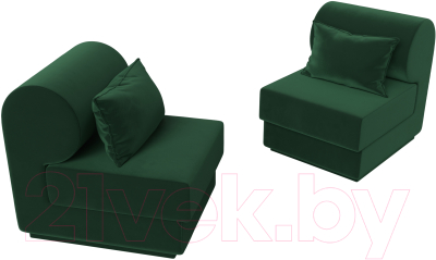 Комплект мягкой мебели Лига Диванов Кипр набор 1 (велюр зеленый)