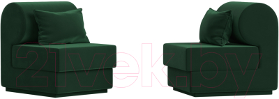Комплект мягкой мебели Лига Диванов Кипр набор 1 (велюр зеленый)
