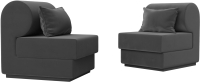 Комплект мягкой мебели Лига Диванов Кипр набор 1 (велюр серый) - 