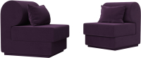 Комплект мягкой мебели Лига Диванов Кипр набор 1 (велюр фиолетовый) - 