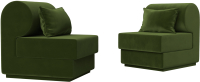 Комплект мягкой мебели Лига Диванов Кипр набор 1 (микровельвет зеленый) - 