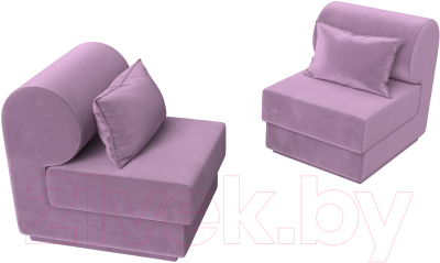 Комплект мягкой мебели Лига Диванов Кипр набор 1 (микровельвет сиреневый)