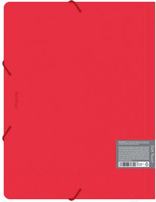 Папка для бумаг Berlingo Soft Touch / FB4_A4982 (красный)