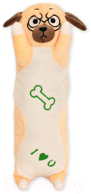 Подушка-игрушка SunRain Собака валик 50см (персик)