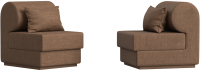 Комплект мягкой мебели Лига Диванов Кипр набор 1 (рогожка Berat коричневый) - 