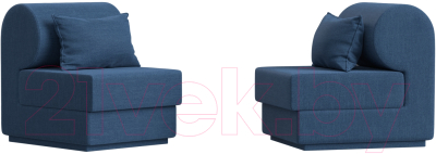 Комплект мягкой мебели Лига Диванов Кипр набор 1 (рогожка Berat синий)
