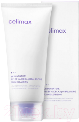 Пенка для умывания Celimax Relief Madecica pH Balancing Foam Cleansing (150мл)