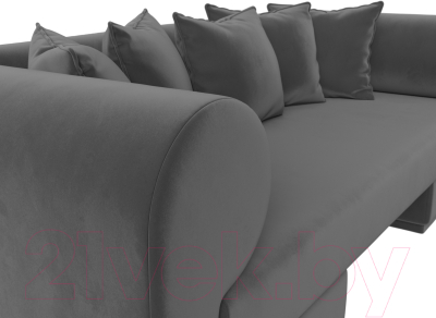 Комплект мягкой мебели Лига Диванов Кипр набор 2 (велюр серый)
