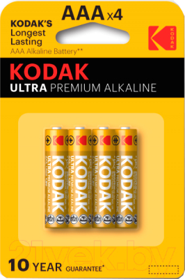 Комплект батареек Kodak LR03-4BL Ultra Premium K3A-4 U / 30959521 (4шт)