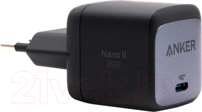 Адаптер питания сетевой Anker PowerPort Nano II A2664 / ANK-A2664G11-BK (черный)