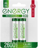 Комплект аккумуляторов Energy Eco NIMH-2600-HR6/2B АА / 104989 - 