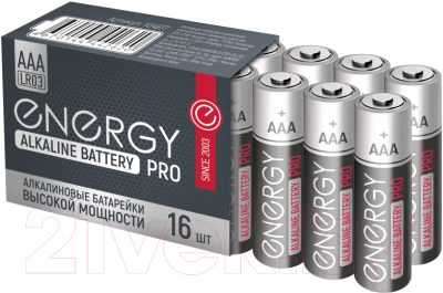 Комплект батареек Energy Pro LR03/16S ААА / 104977