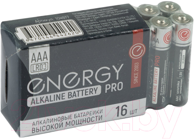 Комплект батареек Energy Pro LR03/16S ААА / 104977