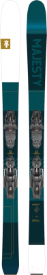 Горные лыжи с креплениями Majesty 2021-22 Adventure GT+PRW 11 GW Brake 90G (р-р 166, синий/темно-синий)