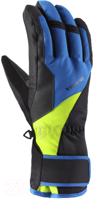 Перчатки лыжные VikinG Santo / 110/24/4863-0915 (р.7, черный/синий/желтый)