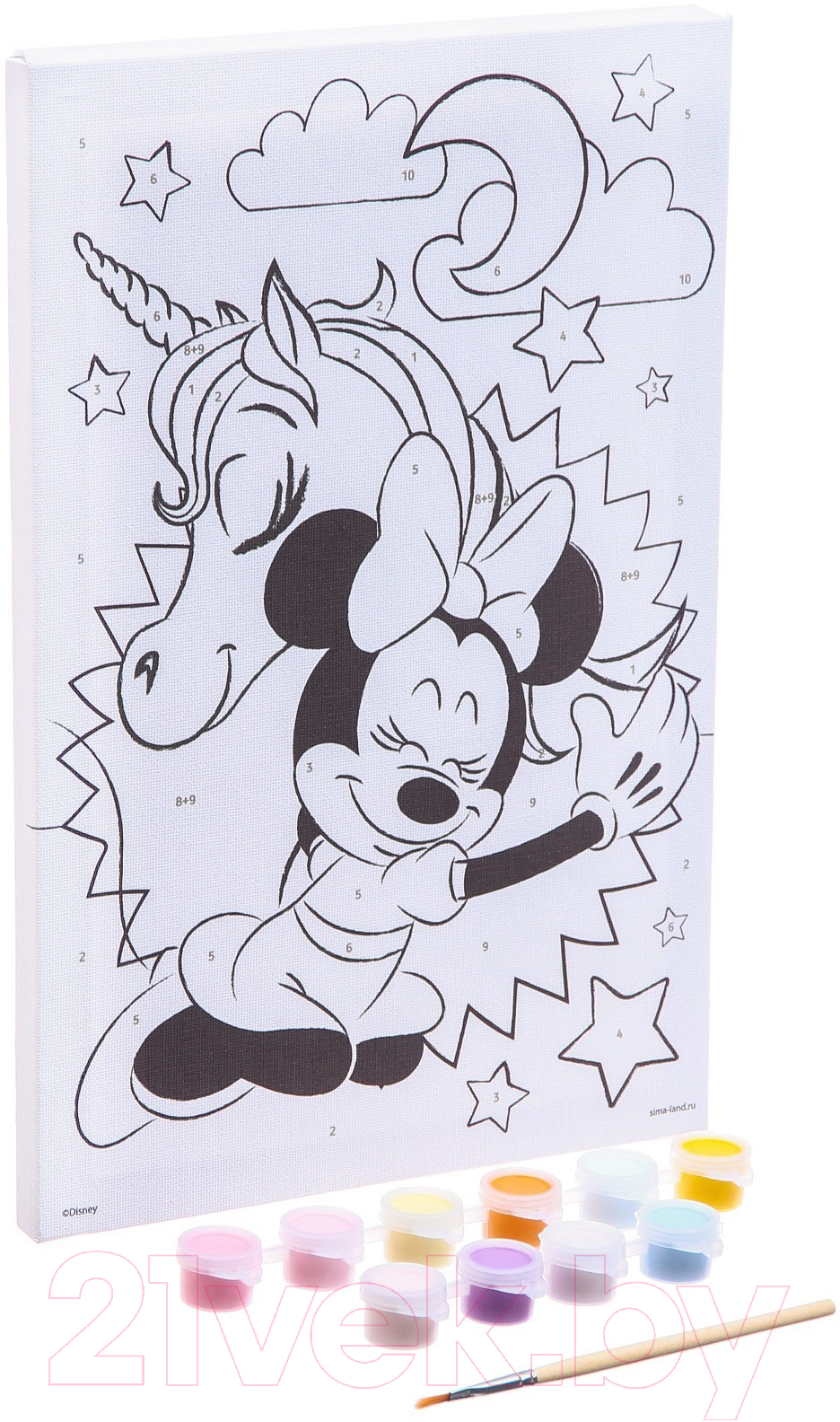 Картина по номерам Disney Самой красивой Минни Маус и единорог / 4825304 — фото 2